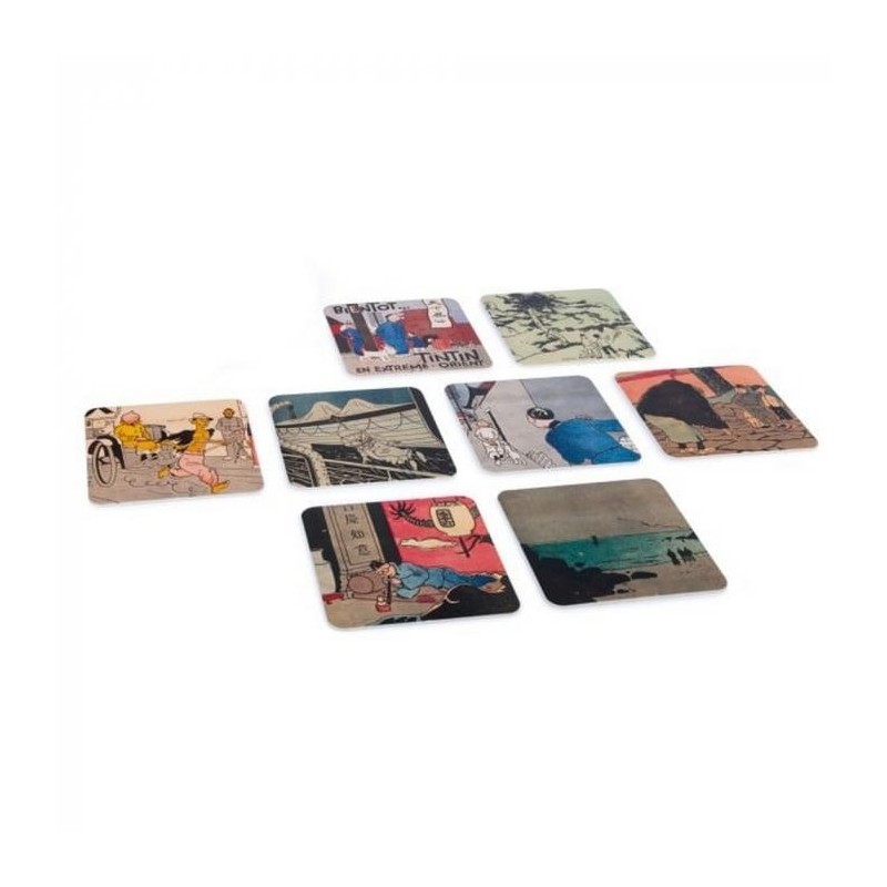 Tintin Coasters Le Petit Vingtième Underlägg 8-pack