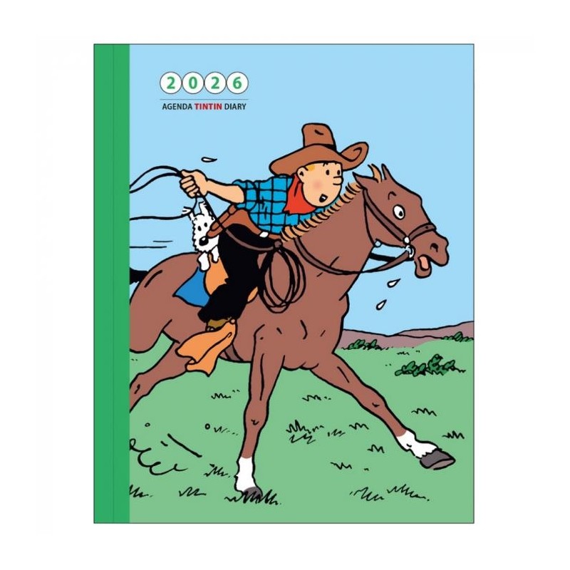 Tintin - Kalender bok 16 x 21 cm 2026