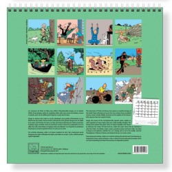 Tintin - Väggkalender 30 x 30 cm 2026
