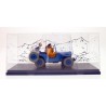 Tintin - 1:24 Modellbil 4 - Blue Willys