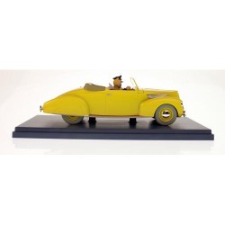Tintin - 1:24 Modellbil 2 - Haddocks Lincoln Zephyr convertible