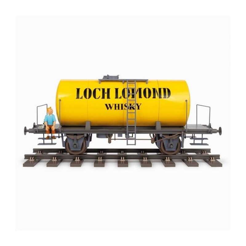 Tintin - Loch Lomond tågvagn med Tintin & Milou – 77 cm